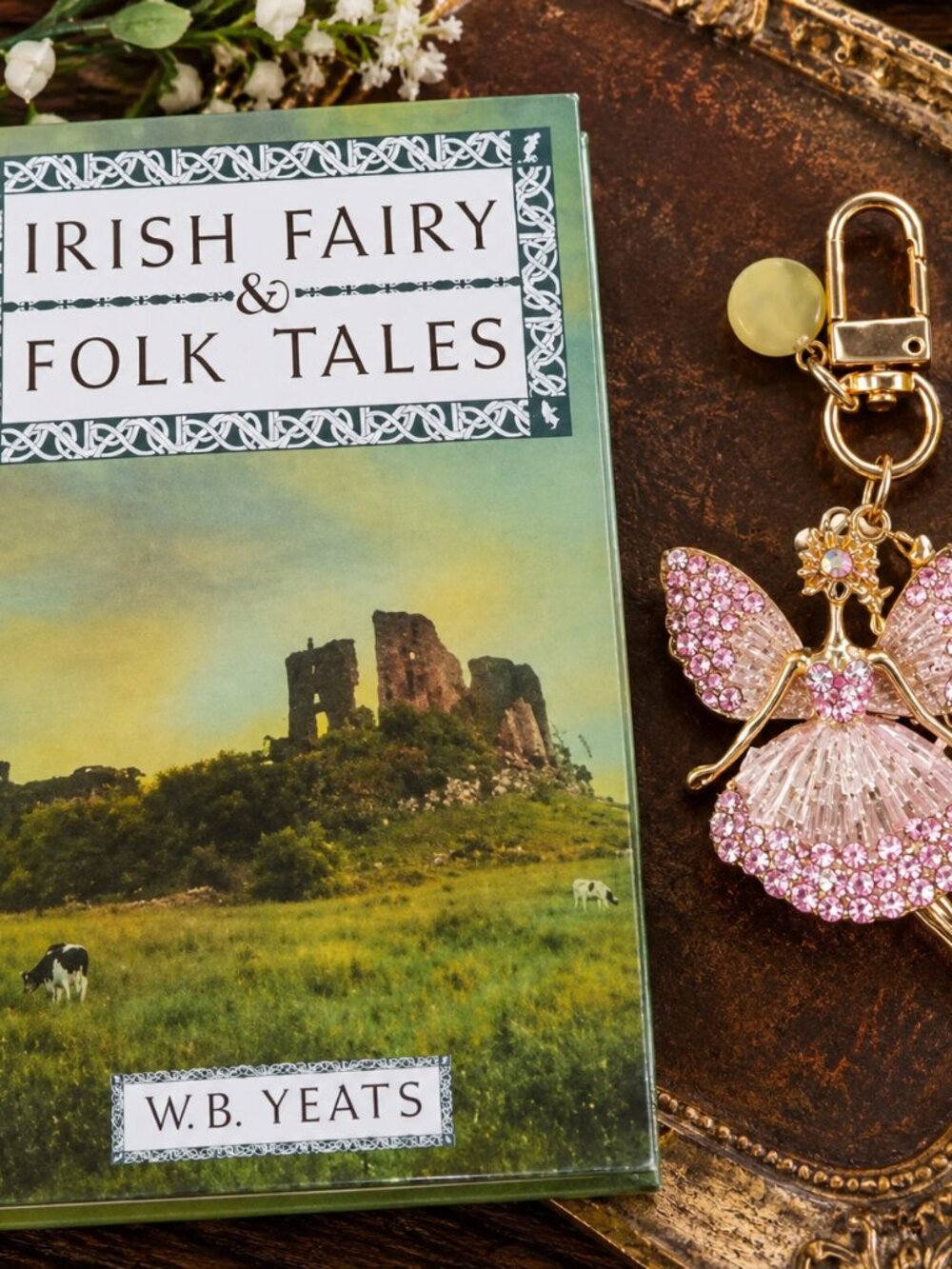 Irish Fairy & Folk Tales W.B. Yeats Book + Fairy Charm Bundle🍀